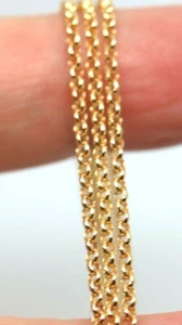 Genuine 9k 9ct Yellow Gold Belcher Chain Necklace 60cm 3.3 grams -Free Post - Picture 1 of 8