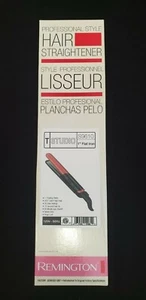REMINGTON PRO 1" Inch Red Flat Iron 8x More Ceramic Smooth Hair Less Frizz - Picture 1 of 2