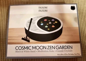 Cosmic Moon Zen Garden - Two-tone Sand, Mini Meditation Rake, Cosmic NEW - Picture 1 of 5