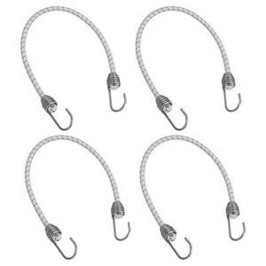 Cuerda bungee de 30" 4 un. con ganchos de acero inoxidable cables choque elástico barco marino - Imagen 1 de 7