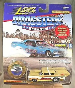 Johnny Lightning Series #1 Dragsters 1995 EE. UU. '55 JUKEBOX Norm Wizner bronceado/blanco - Imagen 1 de 6