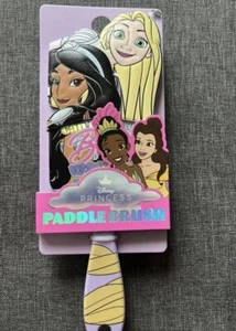 New Disney Primark Princess Paddle Brush Rapunzel Tiana Jasmine Belle Gift Xmas - Picture 1 of 1