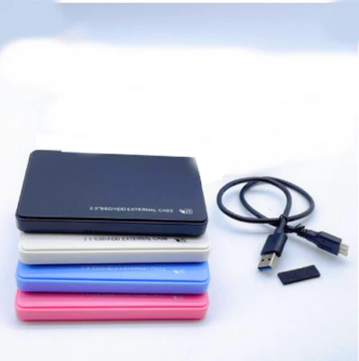 Case esterno per Hard Disk SATA 2,5" HDD SDD USB 3.0 Box Disco portatile 3.0 ner - Immagine 1 di 4