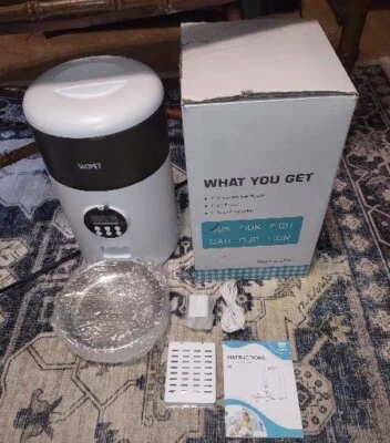 WOpet 6 Automatic Pet Feeder - White Open Box 4L new Open Box Free Shipping - Image 1 of 2