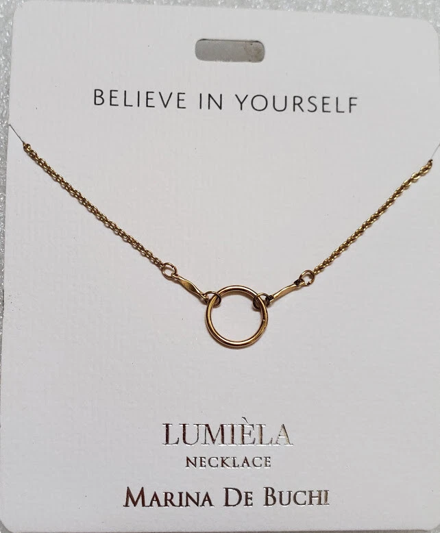 Lumiela "MARISSA” Necklace Gold Color 15”-20” Nickel Marina De Buchi