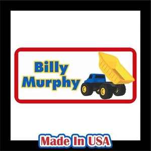 42 Custom Personalized Waterproof Name Labels Stickers Tag Kids Children Bottle - Picture 1 of 2