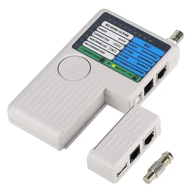 Network Cable Tester Meter /RJ11/USB/BNC LAN Cable Phone Tester - Bild 1 von 4