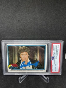1983 Donruss Knight Rider David Hasselhoff Michael PSA/DNA Certified Auto - Picture 1 of 4