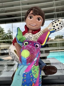 2017 Disney Parks Disney Pixar Coco Miguel w/ Guitar 12" & Dante Alebrije Plush - Picture 1 of 24