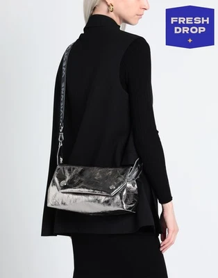 RRP€580 VIVIENNE WESTWOOD Laminated Leather Crossbody Bag Orb Logo Made in Italy - Image 1 of 4