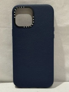 Casetify Leather iPhone 13 Pro Max, Navy Blue - Zdjęcie 1 z 5