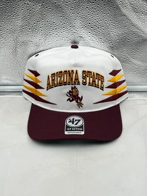 Arizona State Sun Devils NCAA '47 Blanco Diamante Enganche Snapback Sombrero Ajustable Foto 1 de 4