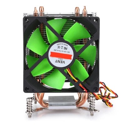 CPU Cooler Heatsink 3-Wire Dual-FAN For Intel LGA775/Core2 DUO/Celeronp AMD/AMD3 - Image 1 of 4