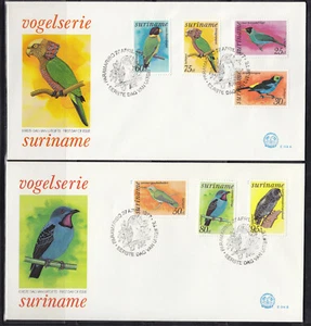 Surinam - Suriname Issue FDC 1977 (14) Birds - Picture 1 of 1