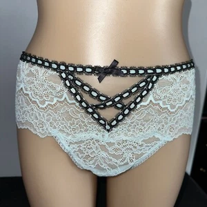 Victoria Secret Dream Angels Teal Green Wide Side Lace Size X LARGE # 807 - Picture 1 of 6