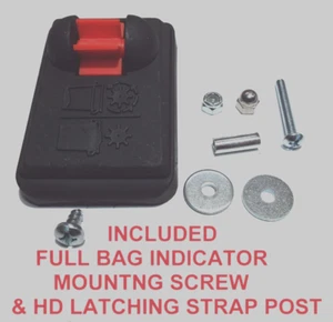 Craftsman Husqvarna 532 130933 Indicador de bolsa completa y HD STRAP POST Recogedor de césped - Imagen 1 de 16