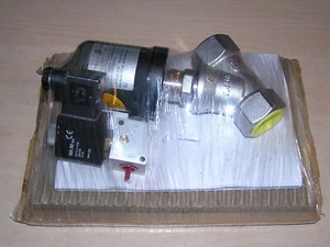 Unused - SCHUBERT & SALZER 7010-025V10202K Pneumatic angle seat valve w/o box - Imagen 1 de 9