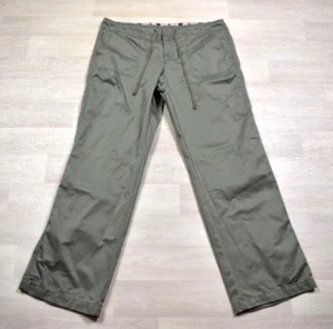 Y2K Old Navy Utility Pants Skater Green Mid Rise Avril Womens 16 2005 - Picture 1 of 7