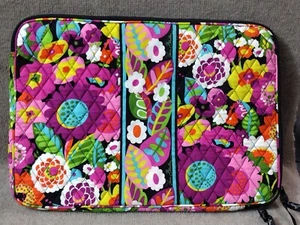 Vera Bradley Laptop Bag Floral Purple Laptop Sleeve Va Va Bloom Carrier 12x17 - Picture 1 of 7
