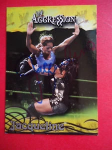 Jacqueline - 2003 Fleer Autographed Wrestling card # 14 - Aggression - Picture 1 of 2