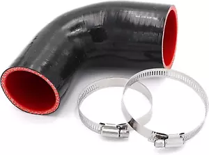 90 Degree 2 to 2-1/2 Inch(51-63Mm) Silicone Reducer Coupler Hose,Length 4-In(102 - Picture 1 of 12