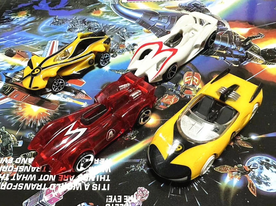 Hotwheels Speed Racer X Mach 4 5 6 9 Diecast Base Model Car Loose - Image 1 of 4