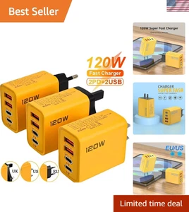 Effortless Fast Charging - 120W USB Type-C Adapter for iPhone & Samsung Devices - Picture 1 of 12