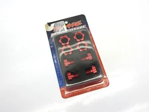 OEM TRAXXAS 5353R Wheel hubs splined aluminum RED anodized E-Revo SUMMIT T-MAXX - Picture 1 of 3