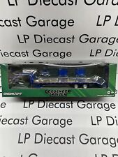 GREENLIGHT Blue Gooseneck Equipment Trailer with Ramps 1:64 Diecast NEW w/ Hitch