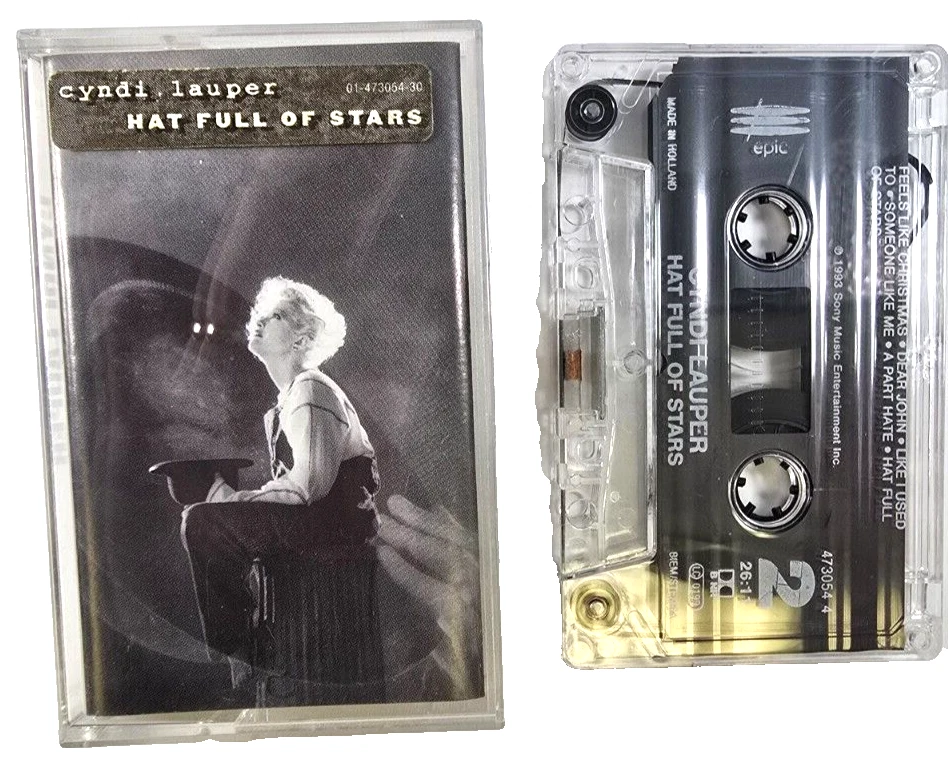 Cyndi Lauper – Hat Full Of Stars Cassette Tape 1993 synth pop on Epic - Image 1 of 4
