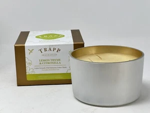 TRAPP Candle LEMON THYME & CITRONELLA 16 oz FRAGRANCED 3-Wick 70 HOUR BURN Boxed - Picture 1 of 4