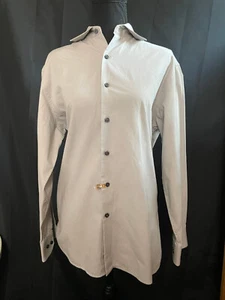 Camisa de vestir para hombre CLAIBORNE 15.5 32 gris medio manga larga ajuste moderno botón - Imagen 1 de 3