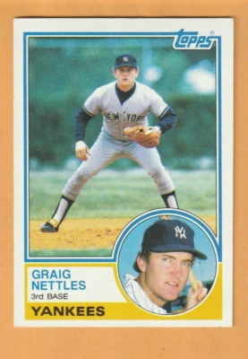 Graig Nettles New York Yankees 1983 Topps #635 San Diego State Aztecs - Image 1 of 2