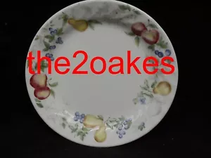 4 Corelle CHUTNEY 10-1/4" Dinner Plates Fruit Apples Pears Swirl Rim - Picture 1 of 1