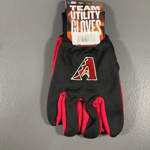 Arizona Diamondbacks MLB Baseball Two Tone Utility Gloves Black Team Logo Sports Cover