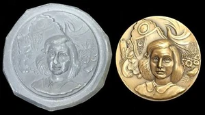 1979 ANNE FRANK MEDAL & GALVANO MEDALLIC ARTS CO. JUDAIC HERITAGE BY STEYNOVITZ - Picture 1 of 2