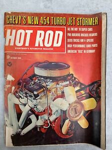 Hot Rod Magazine - October 1969 - Chevy 454 Turbo, '70 Super Cars, 4 Speed trick