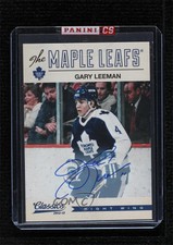 2012-13 Panini Classics Signatures Auto Gary Leeman #7 Auto