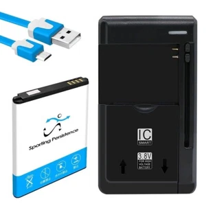 1700mAh Battery Universal Wall Charger Micro USB Cable for ZTE Cymbal U Z2335CC - Picture 1 of 1