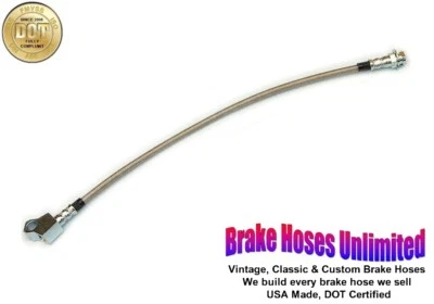 REAR STAINLESS BRAKE HOSE Mercury Cyclone 1968 1969 1970 1971 - Image 1 of 2