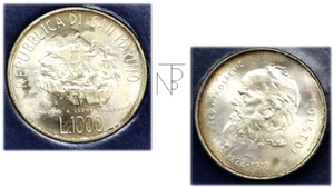 San MARINO 1978 (TOLSTOJ) LIRE 1000 Argento - Imagen 1 de 4