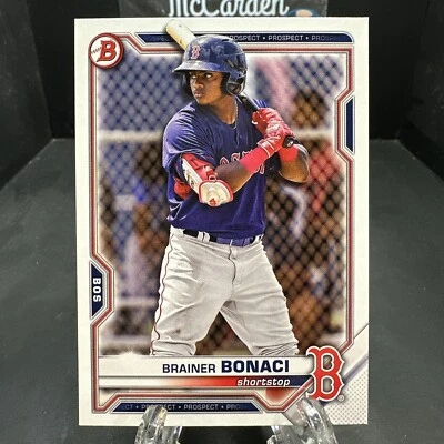 2021 Bowman Draft Brainer Bonaci #BD-54 Boston Red Soxs - Image 1 of 2