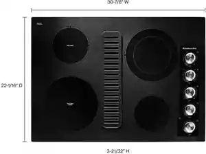 KitchenAid KCED600GBL 30'' Cooktop 4 Elements (Downdraft Not Included) - Picture 1 of 3