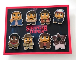 Amazon Peccy Netflix Stranger Things Employee Advertising Pin Set Lot 8 Pins - Picture 1 of 4