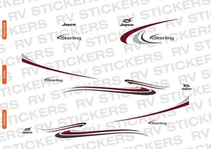 Jayco Sterling 2011 21FT Kit Burgundy Caravan, sticker, vintage, graphics - Picture 1 of 1
