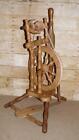 Vintage Traditional Beechwood Single Treadle Upright Castle Spinning Wheel