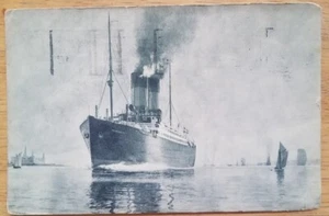FREDERICK VIII (Scandinavian American) Bow view from port side at sea. 1933 - Picture 1 of 1