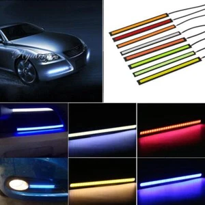 2x 12V Waterproof DRL LED Strip Light Bar Camping Caravan Boat Car COB Red White - Picture 1 of 13