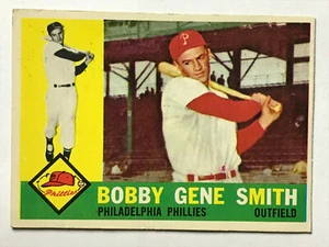 1960 Topps Set Break #194 Bobby Gene Smith Phillies EX-EXMINT FANTASTIC COLOR - Picture 1 of 2