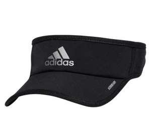 NEW! adidas Women's AEROREADY Superlite Visor-reflective Logo - Black/Silver - Picture 1 of 4